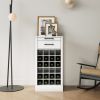 brown walnut color modular 24 wine bar cabinet Buffet Cabinet