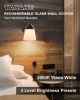 Battery Operated Wall Sconce with Glass Shade