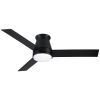 Amici 48 in. Indoor Black Low Profile Standard Ceiling Fan with Integrated LED Light Kit, Remote Included
