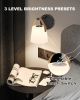 Battery Operated Wall Sconce with Glass Shade