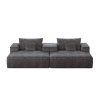 55-inch Chenille Sponge Sofa Lounge Chair,No Assembly Required,Fluffy Modern Sleeper Chair for Indoor Living Room Bedroom