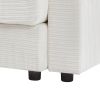 72.8" Modern Style Loveseat Sofa Sectional Sofa Couch with Storage Space, A Movable Ottoman, Two USB Ports, Two Cup Holders